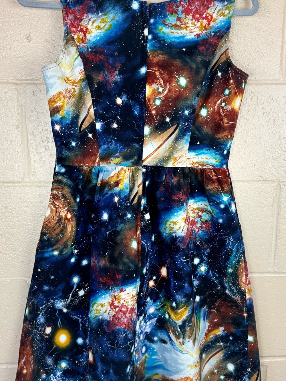 ModCloth Galaxy Print Sleeveless Skater Dress in Medium - Picture 5 of 17
